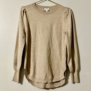 Crown & Ivy Sweater Beige Sz S